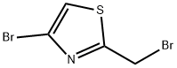 4-bromo-2-(bromomethyl)thiazole Struktur