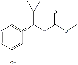 Benzenepropanoic acid, β-cyclopropyl-3-hydroxy-, Methyl ester, (βS)- Structure