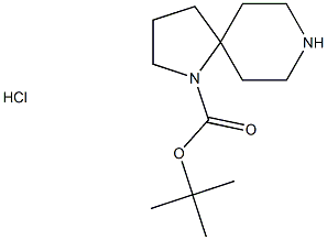 1,8-Diazaspiro[4.5]decane-1-carboxylic acid, 1,1-diMethylethyl ester, (Hydrochloride) (1:1) Structure