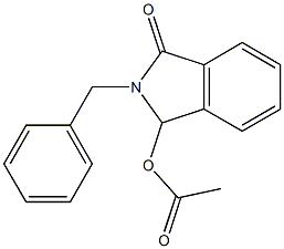 2-benzyl-3-oxo-2,3-dihydro-1H-isoindol-1-yl acetate Structure