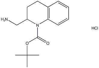 2-AMinoMethyl-1-N-Boc-1,2,3,4-tetrahydroquinoline HCl Struktur