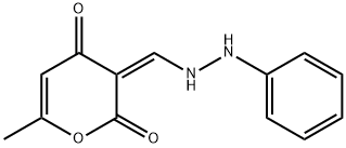 (3Z)-6-methyl-3-[(2-phenylhydrazin-1-yl)methylidene]-3,4-dihydro-2H-pyran-2,4-dione,1164466-47-0,结构式