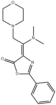 (4Z)-4-[1-(dimethylamino)-2-(morpholin-4-yl)ethylidene]-2-phenyl-4,5-dihydro-1,3-oxazol-5-one Structure