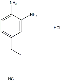 4-エチルベンゼン-1,2-ジアミン二塩酸塩 化学構造式