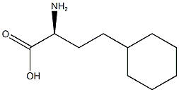 (S)-2-アミノ-4-シクロヘキシルブタン酸 化学構造式