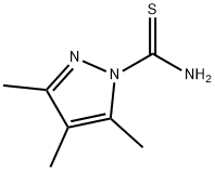 1H-Pyrazole-1-carbothioamide,3,4,5-trimethyl-(9CI) Struktur
