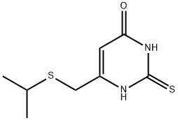6-((异丙硫基)甲基)-2-硫代-2,3-二氢嘧啶-4(1H)-酮,1176104-56-5,结构式