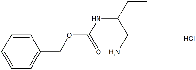 2-N-CBZ-丁烷-1,2-二胺盐酸盐 结构式