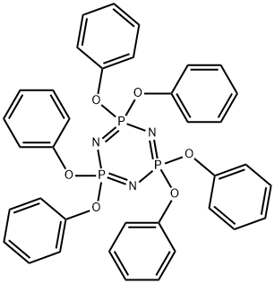 六苯氧基环三磷腈, 1184-10-7, 结构式