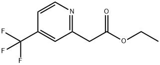 Ethyl 2-(4-(trifluoromethyl)pyridin-2-yl)acetate, 1189770-53-3, 结构式