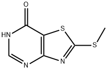 2-(methylthio)thiazolo[4,5-d]pyrimidin-7(6h)-one 化学構造式