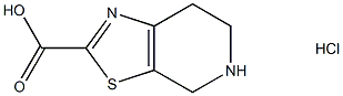 4H,5H,6H,7H‐[1,3]thiazolo[5,4‐c]pyridine‐2‐carboxylic acid hydrochloride, 1190971-73-3, 结构式