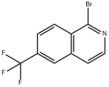 1-bromo-6-(trifluoromethyl)isoquinoline 化学構造式
