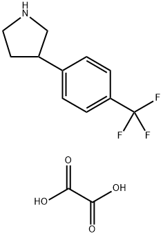 3-(4-(三氟甲基)苯基)吡咯烷草酸酯 结构式