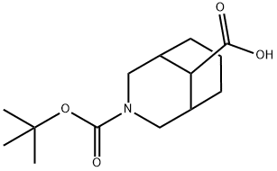 3-[(TERT-ブチルトキシ)カルボニル]-3-アザビシクロ[3.3.1]ノナン-9-カルボン酸 化学構造式