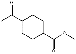 4-アセチルシクロヘキサンカルボン酸メチル 化学構造式