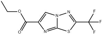 ethyl 2-(trifluoromethyl)imidazo[2,1-b][1,3,4]thiadiazole-6-carboxylate 结构式