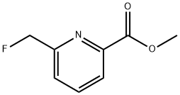 2-fluoromethylpyridine-6-carboxylic acid methyl ester 化学構造式