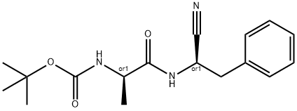 ((S)-1-(((S)-1-氰基-2-苯基乙基)氨基)-1-氧代丙烷-2-基)氨基甲酸叔丁酯,1212138-24-3,结构式