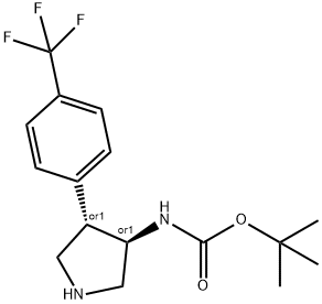 TZTDXEAWMSGECI-OLZOCXBDSA-N|(反式-4-(4-(三氟甲基)苯基)吡咯烷-3-基)氨基甲酸叔丁酯