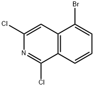 1,3-DICHLORO-5-BROMOISOQUINOLINE Struktur