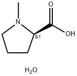 N-Methyl-D-proline Monohydrate Struktur