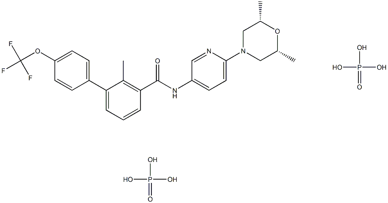 ソニデギブリン酸塩 化学構造式
