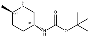 tert-Butyl ((3R,6R)-rel-6-Methylpiperidin-3-yl)carbaMate Struktur
