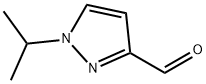 1-イソプロピル-1H-ピラゾール-3-カルブアルデヒド 化学構造式