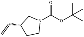 R-1-N-BOC-3-乙烯基-吡咯烷,1228312-14-8,结构式
