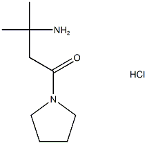 3-氨基-3-甲基-1-(1-吡咯烷基)-1-丁酮盐酸盐, 1246471-46-4, 结构式