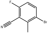 3-bromo-6-fluoro-2-methylbenzonitrile, 1255207-47-6, 结构式