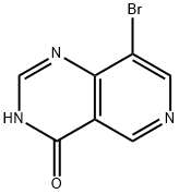 8-溴-3H-吡啶并[4,3-D]嘧啶-4-酮,1256353-15-7,结构式