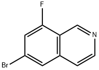 6‐BROMO‐8‐FLUOROISOQUINOLINE,1258833-77-0,结构式