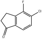 5-chloro-4-fluoro-2,3-dihydro-1H-inden-1-one Structure