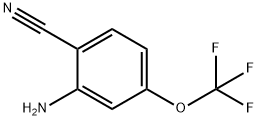 2-amino-4-(trifluoromethoxy)benzonitrile 化学構造式