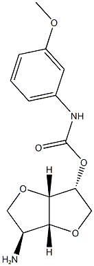 (3R,3aS,6S)-6-aminohexahydrofuro[3,2-b]furan-3-yl 3-methoxyphenylcarbamate|