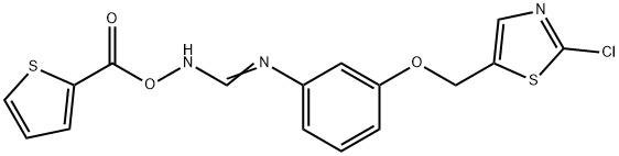 (Z)-[amino({3-[(2-chloro-1,3-thiazol-5-yl)methoxy]phenyl})methylidene]amino thiophene-2-carboxylate,1273562-43-8,结构式
