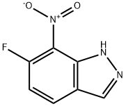 6-FLUORO-7-NITRO-1H-INDAZOLE 结构式