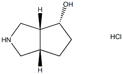 (3aR,4R,6aS)-rel-octahydrocyclopenta[c]pyrrol-4-ol hydrochloride 结构式