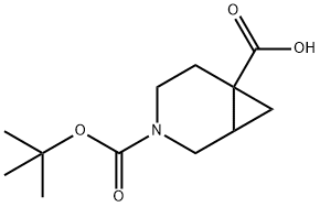 3-[(tert-butoxy)carbonyl]-3-azabicyclo[4.1.0]heptane-6-carboxylic acid Structure