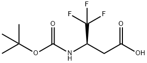 (R)-3-((叔丁氧羰基)氨基)-4,4,4-三氟丁酸,1310680-29-5,结构式