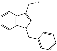 1-苄基-3-(氯甲基)-1H-吲唑 结构式