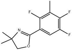 2-(2,4,5-TRIFLUORO-3-METHYLPHENYL)-4,5-DIHYDRO-4,4-DIMETHYLOXAZOLE 结构式