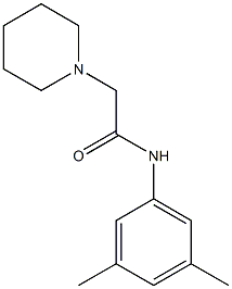 N-(3,5-dimethylphenyl)-2-(1-piperidinyl)acetamide,133168-03-3,结构式