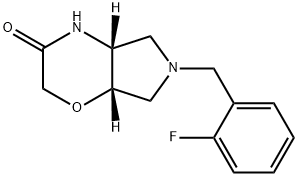 (4aR,7aS)-6-(2-fluorobenzyl)hexahydropyrrolo[3,4-b][1,4]oxazin-3(2H)-one Structure