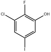 1,3-ジクロロ-2-フルオロ-5-ヨードベンゼン 化学構造式