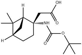 2-[(1R,2S,5S)-2-{[(tert-butoxy)carbonyl]amino}-6,6-dimethylbicyclo[3.1.1]heptan-2-yl]acetic acid|