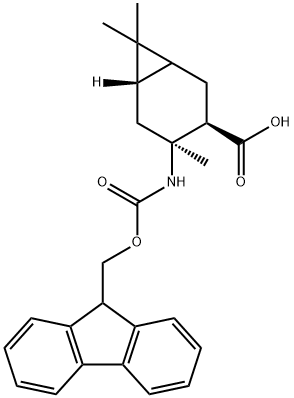 (3R,4S,6S)-4-({[(9H-fluoren-9-yl)methoxy]carbonyl}amino)-4,7,7-trimethylbicyclo[4.1.0]heptane-3-carboxylic acid|