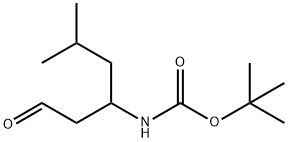 tert-butyl N-(5-methyl-1-oxohexan-3-yl)carbamate Structure